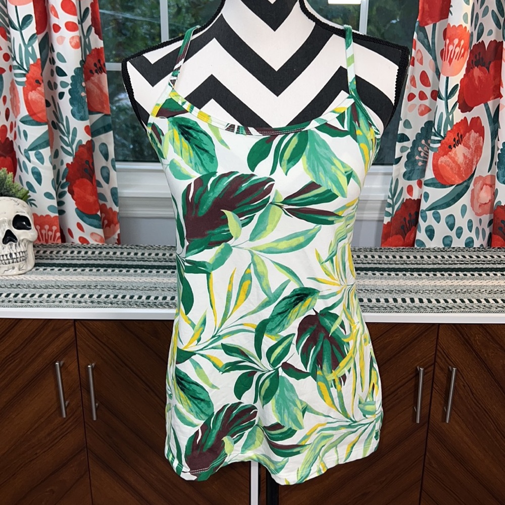 Torrid Tropical Leaf Print Foxy Cami Size 00